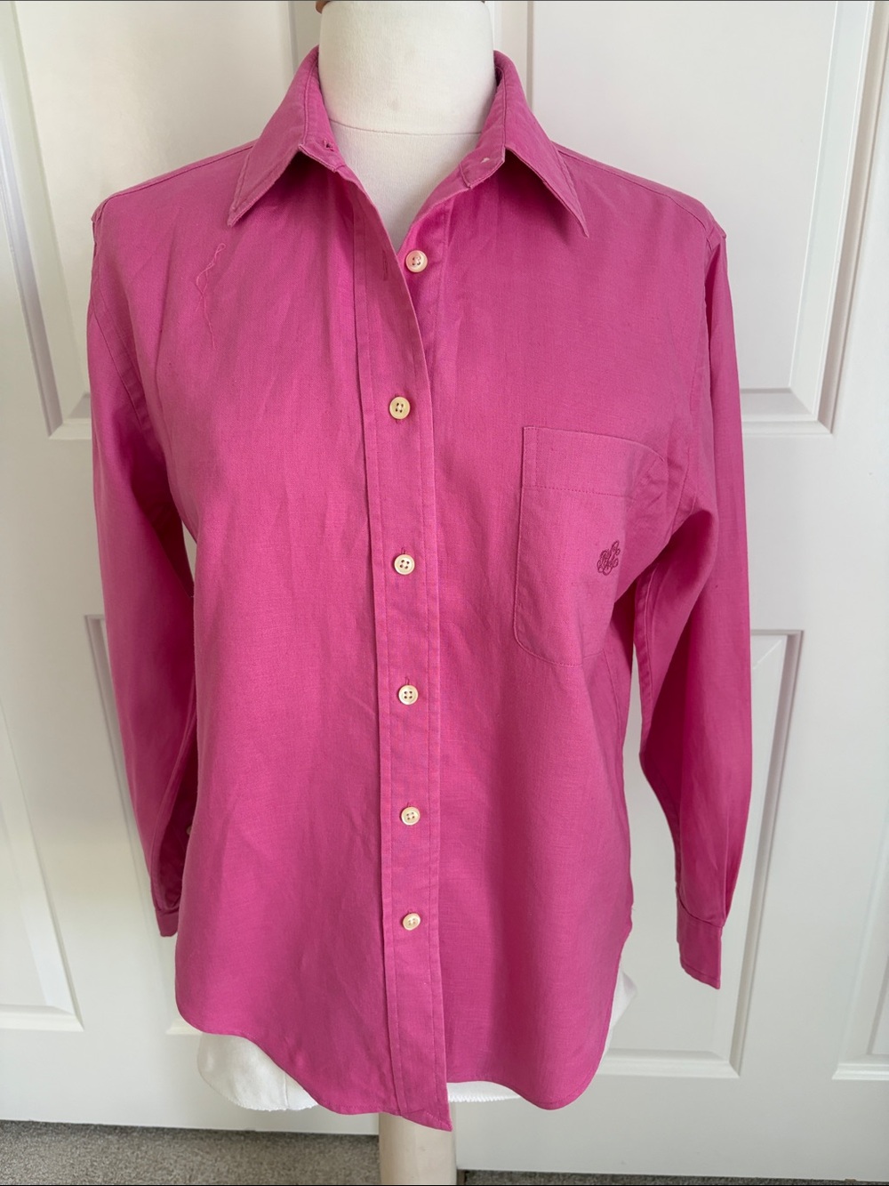 Ralph Lauren Women’s Hot Pink Button-Down Shirt